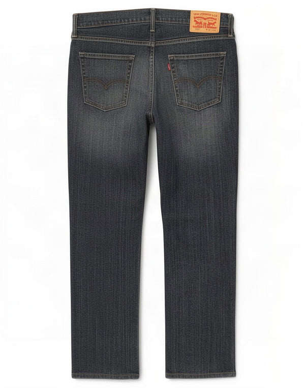 Levi's Masculino 514 Straight Jeans W34 L30 Azul Marinho Algodão