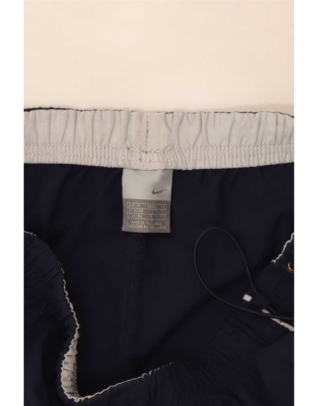 Shorts esportivos masculinos Nike médio azul marinho nylon
