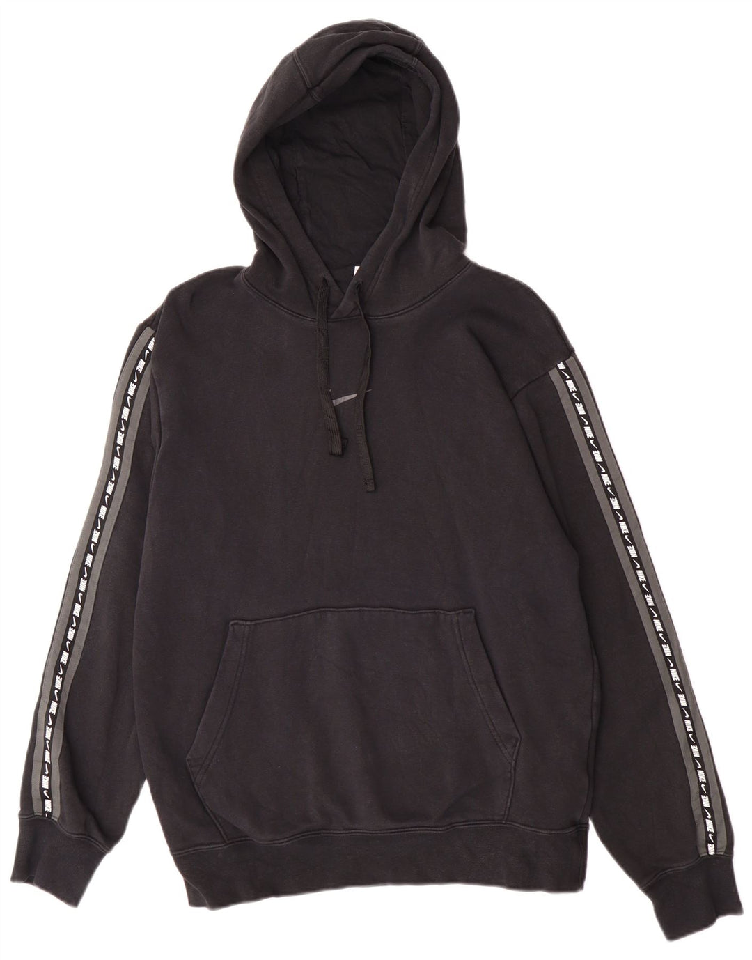 Jumper com capuz gráfico masculino Nike pequeno algodão preto