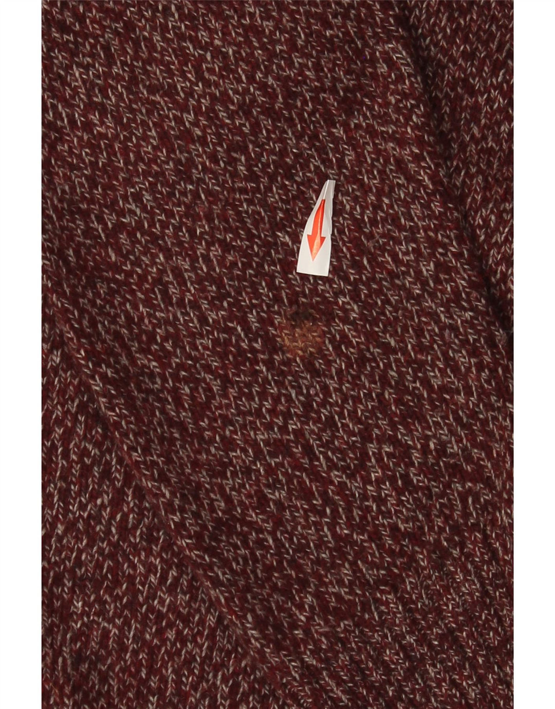 Suéter masculino Barbour com gola redonda, lã média cor de vinho
