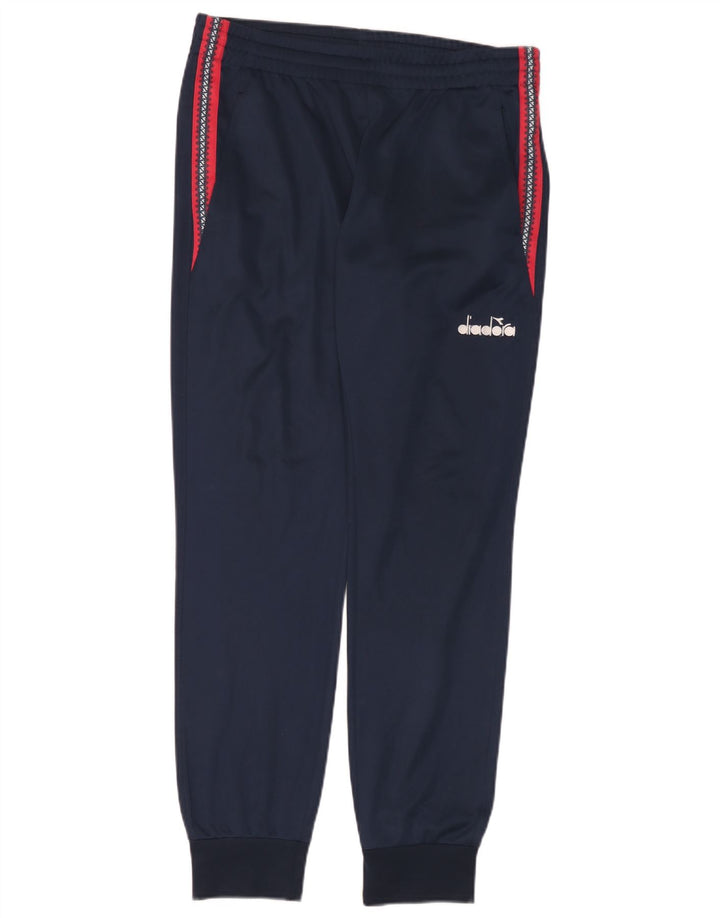 Calça de treino masculina Diadora Joggers médio azul marinho Colourblock