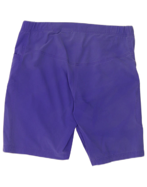 Shorts esportivos femininos Adidas UK 14 médio roxo nylon