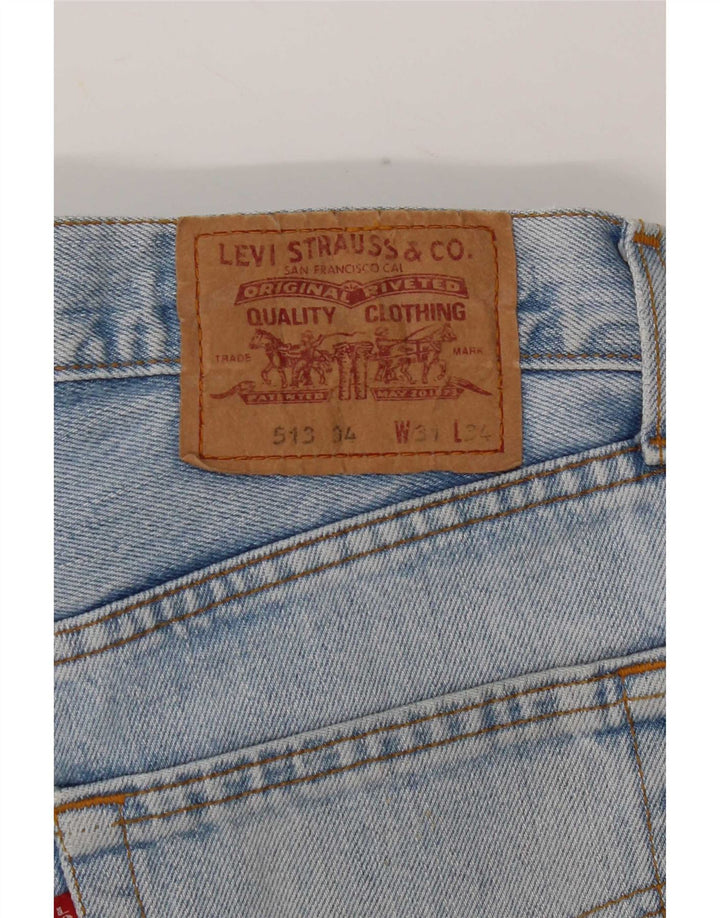 Jeans Levis 513 Straight Masculino W31 L34 Azul
