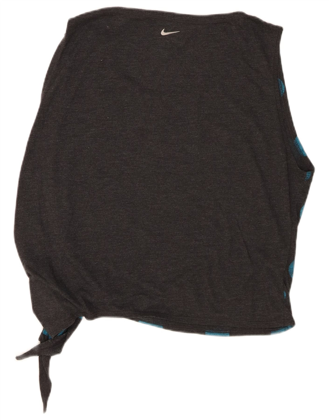 Nike Womens Dri Fit Graphic Vest Top UK 14 Médio Cinza Polka Dot Poliéster