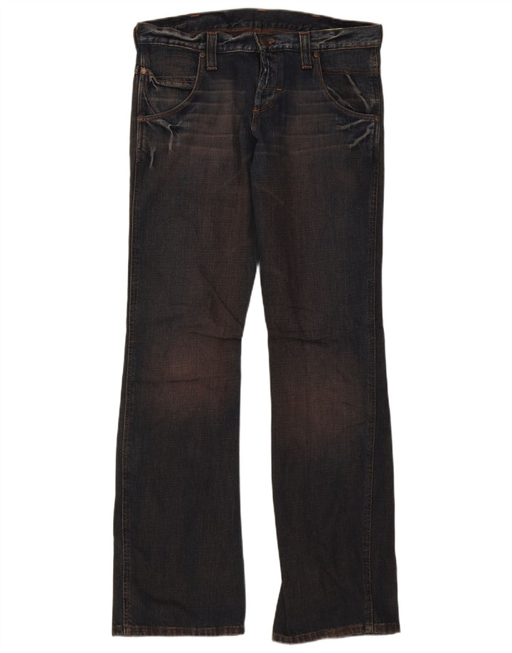 Wrangler Masculino Sharkey Bootcut Jeans W32 L34 Azul Marinho Algodão