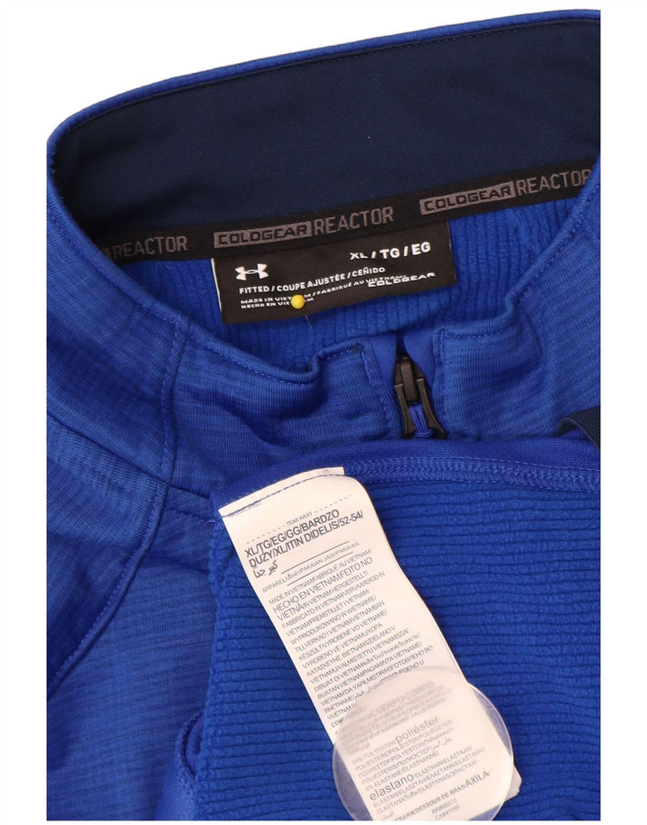 Under ARMOR Jaqueta masculina de agasalho Cold Gear UK 42 XL azul poliéster