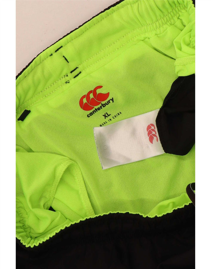 Shorts esportivos masculinos Canterbury XL poliéster preto