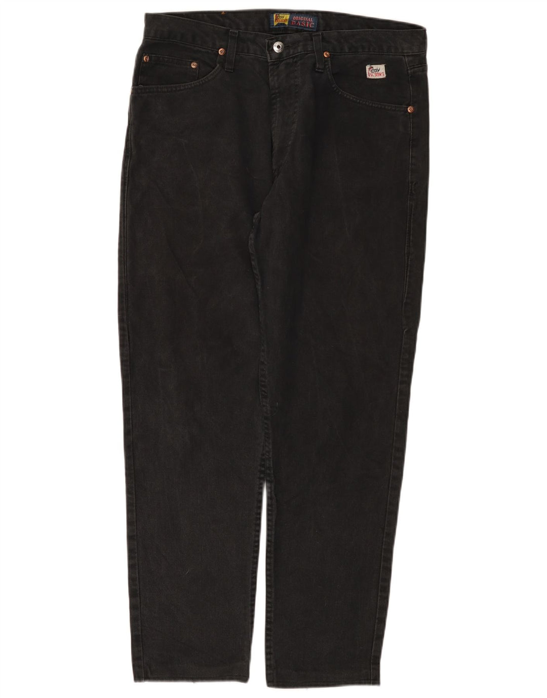 Calça jeans reta masculina Roy Rogers W34 L29 preta