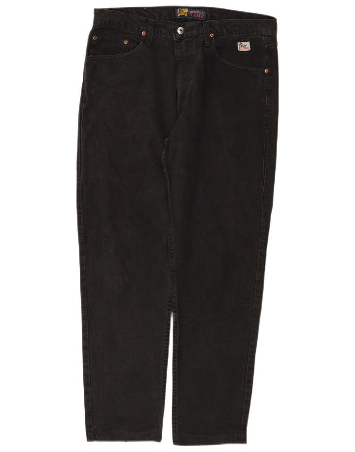 Calça jeans reta masculina Roy Rogers W34 L29 preta
