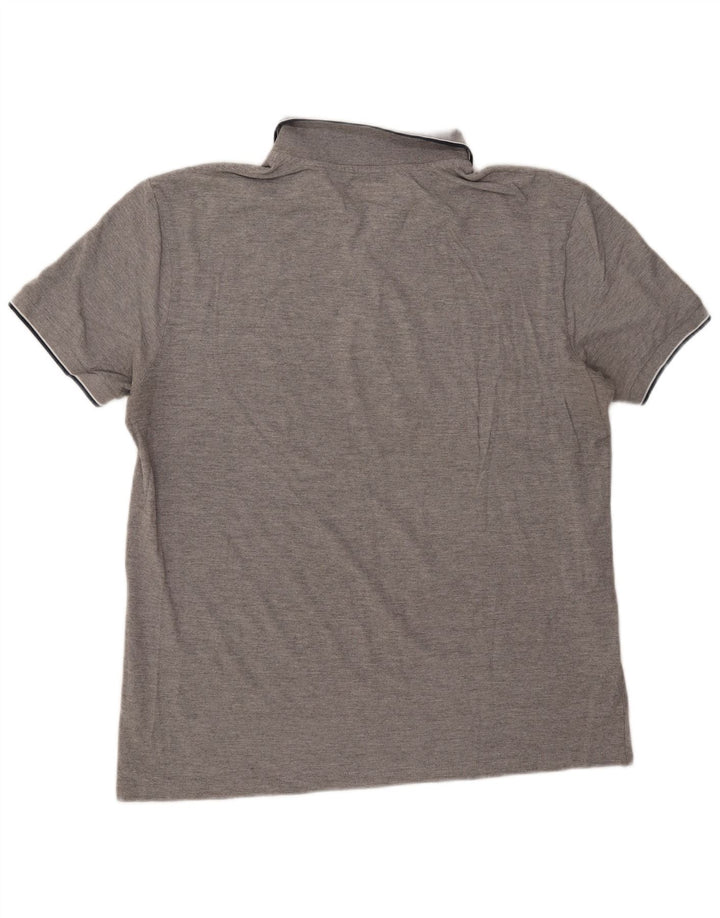 Camisa polo masculina KAPPA 2XL algodão manchado cinza