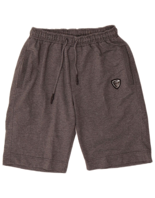 Emporio Armani Mens Sport Shorts Grande Algodão Cinza