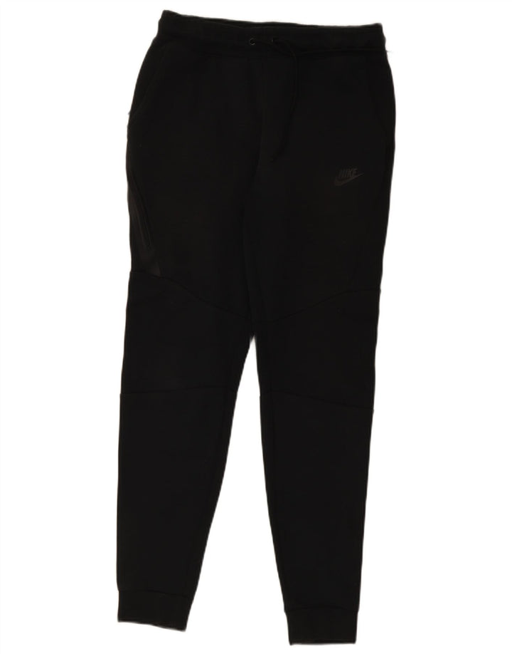 Nike Mens Treino Calças Joggers Pequeno Algodão Preto