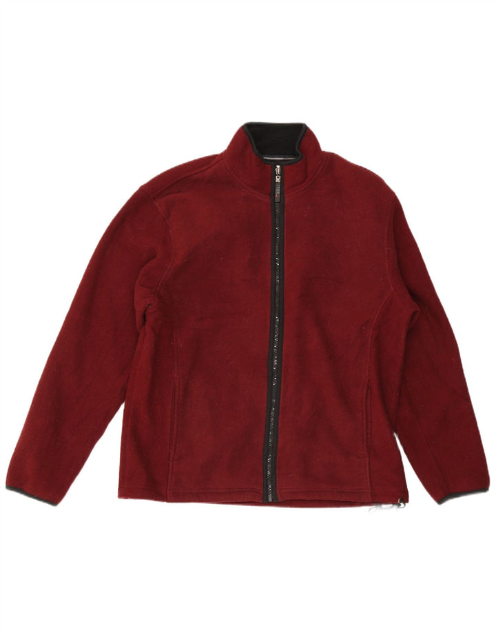 Jaqueta masculina Izod de lã média cor de vinho poliéster