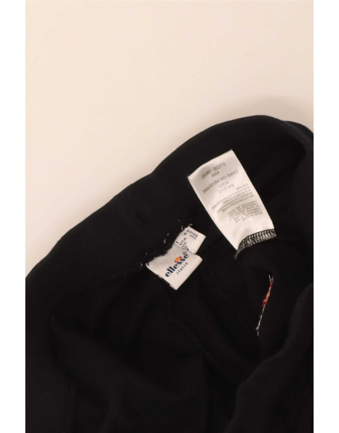 Ellesse Calça feminina de treino UK 12 médio preto colorblock algodão