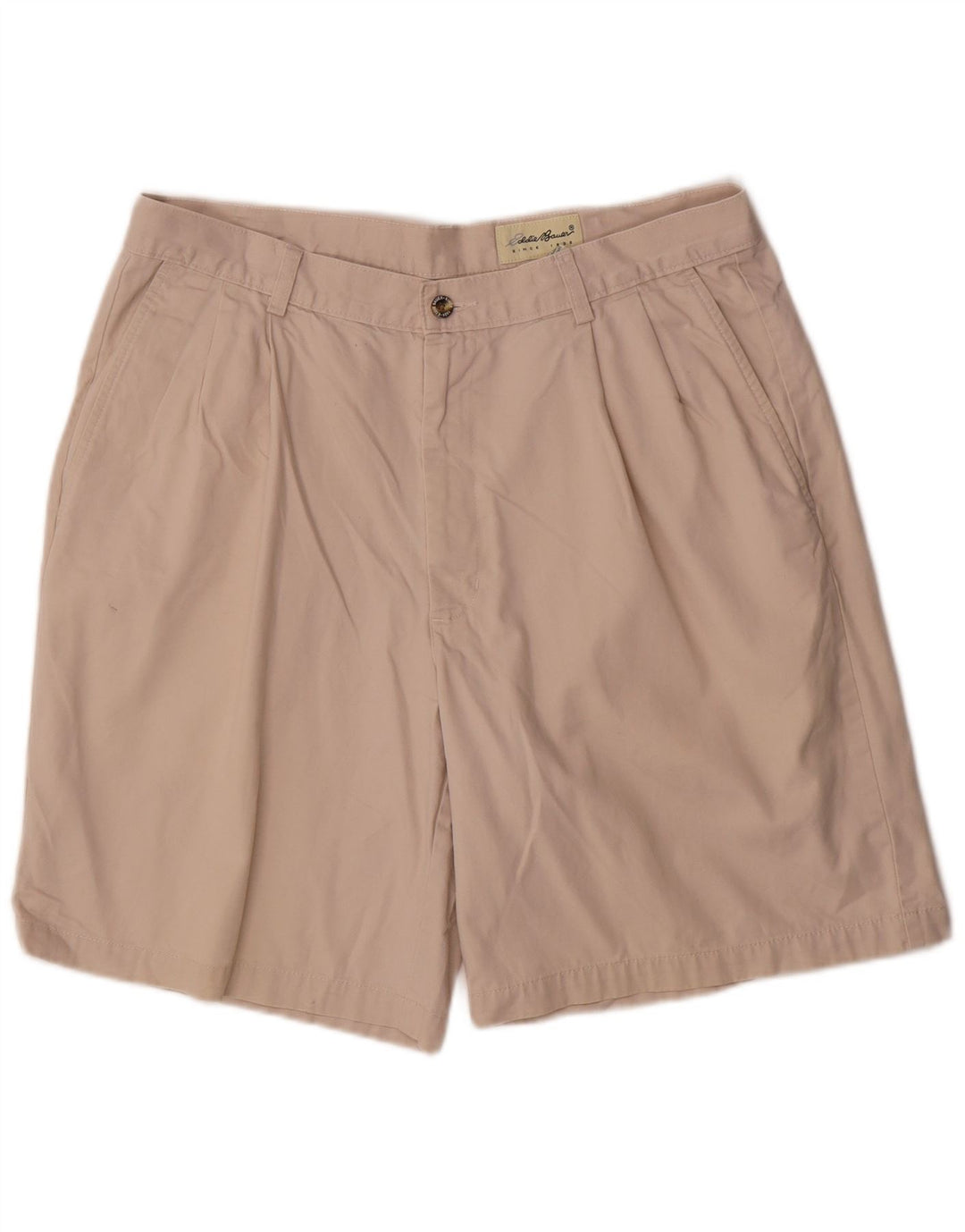 EDDIE BAUER Masculino Pegged Chino Shorts W35 Grande Algodão Bege