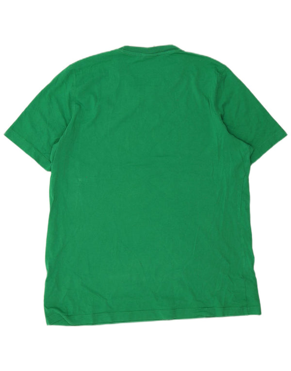 Adidas Mens Graphic T-Shirt Top Grande Algodão Verde