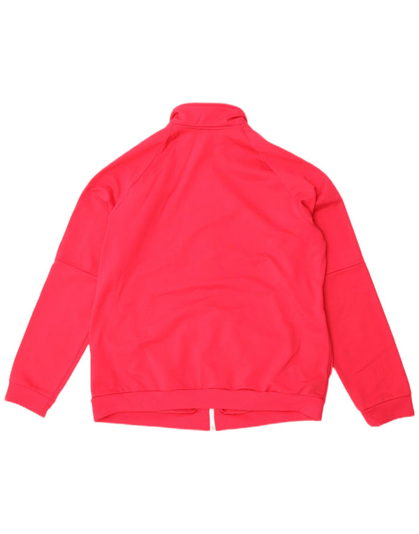 Adidas Womens Tracksuit Top Jacket UK 20/22 XL Rosa Poliéster