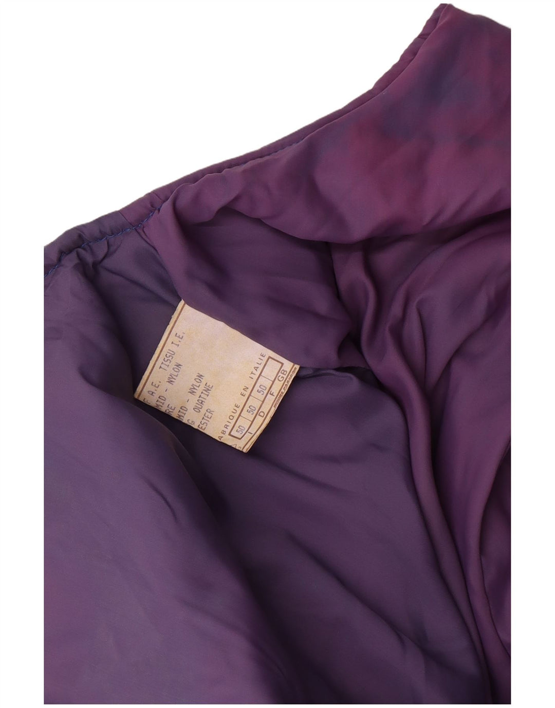 Calças de esqui masculinas vintage IT 50 grande poliamida azul