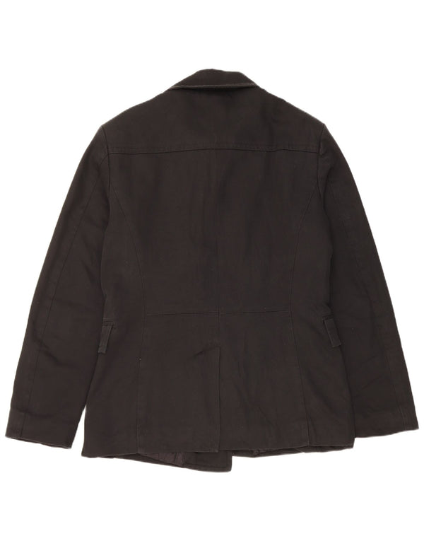 Jaqueta blazer feminina Bikkembergs com peito duplo IT 50 XL algodão preto