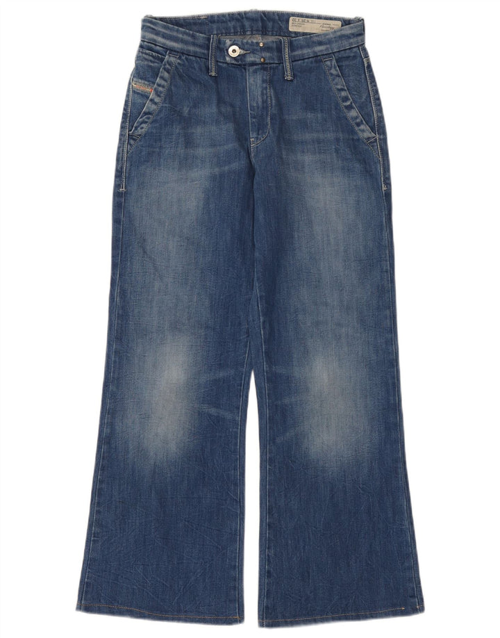 Diesel Feminino Flairlegg Regular Flared Jeans W25 L27 Azul Algodão