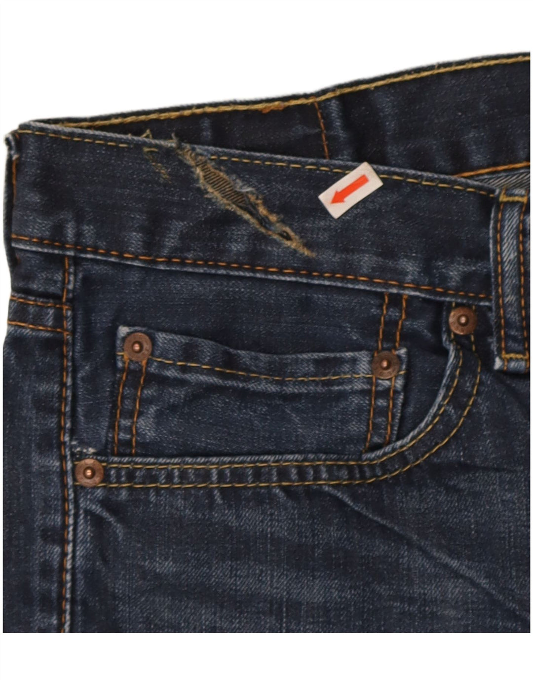 Levi's Masculino 511 Slim Jeans W34 L32 Azul Marinho Algodão