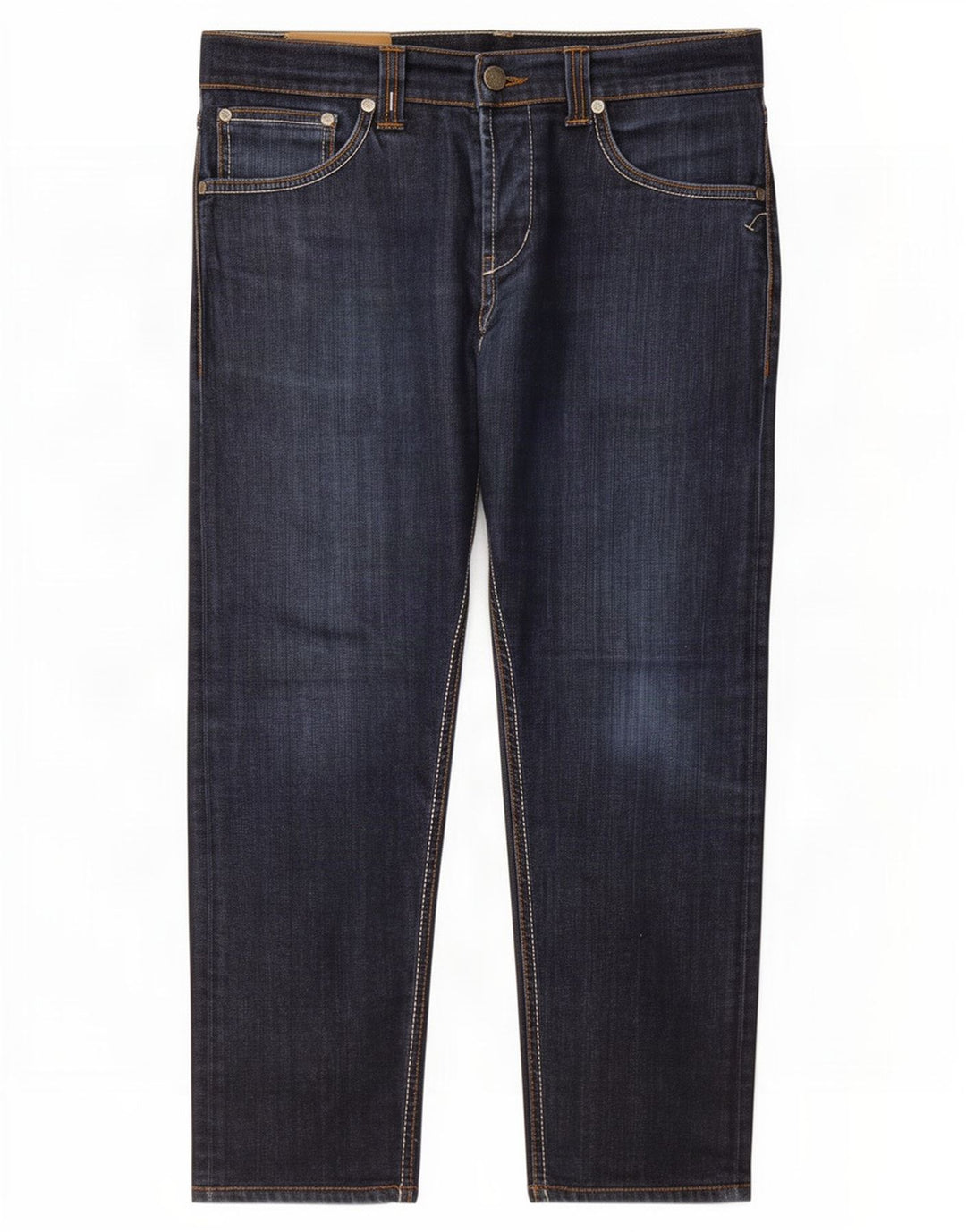Dondup Jeans retos femininos W34 L25 algodão azul marinho