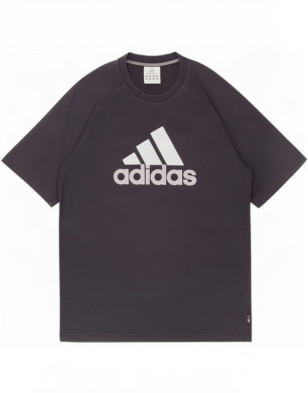 Adidas Mens Graphic T-Shirt Top Médio Algodão Azul Marinho