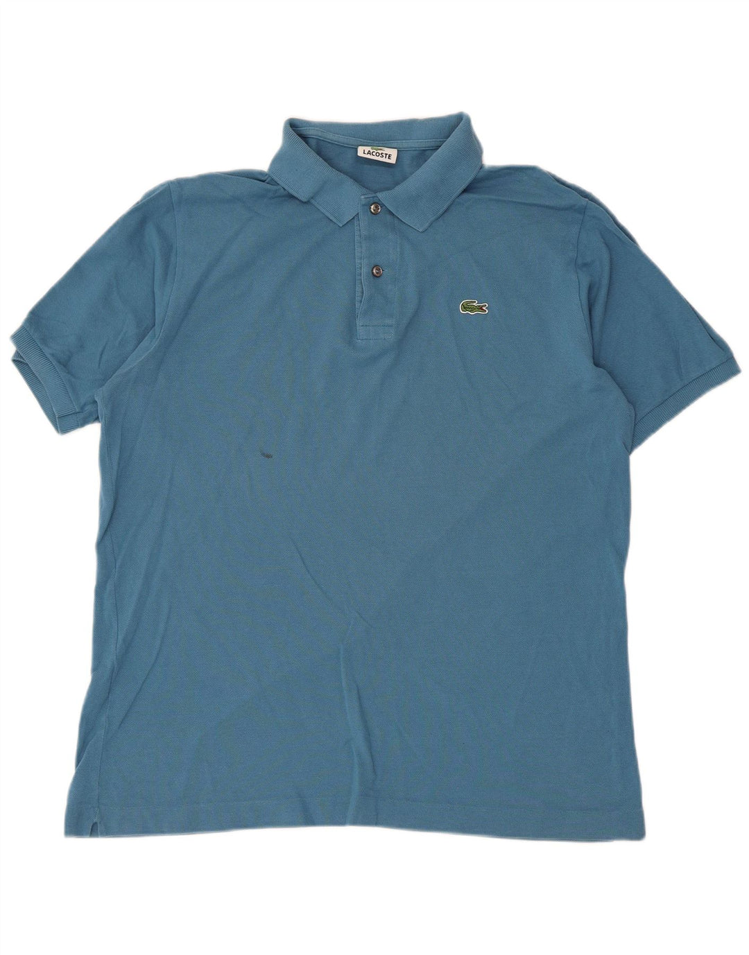 Camisa polo masculina Lacoste tamanho 6 XL azul algodão