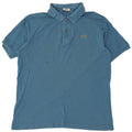 Camisa polo masculina Lacoste tamanho 6 XL azul algodão