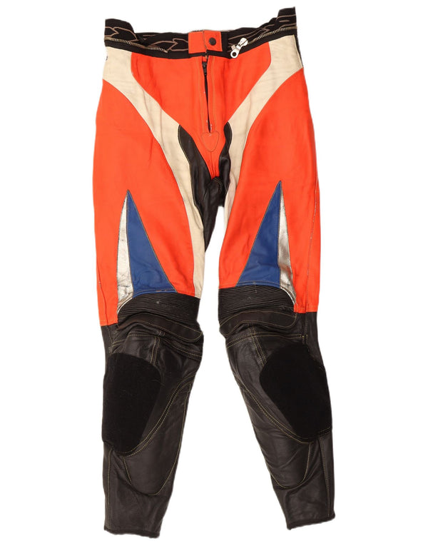 Calças da motocicleta dos homens da bicicleta na ação IT 44 XS W30 L28 Red Colourblock