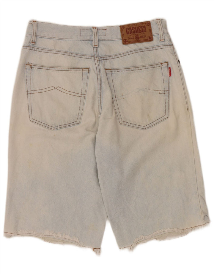 Shorts jeans masculino gráfico Casucci W30 azul médio