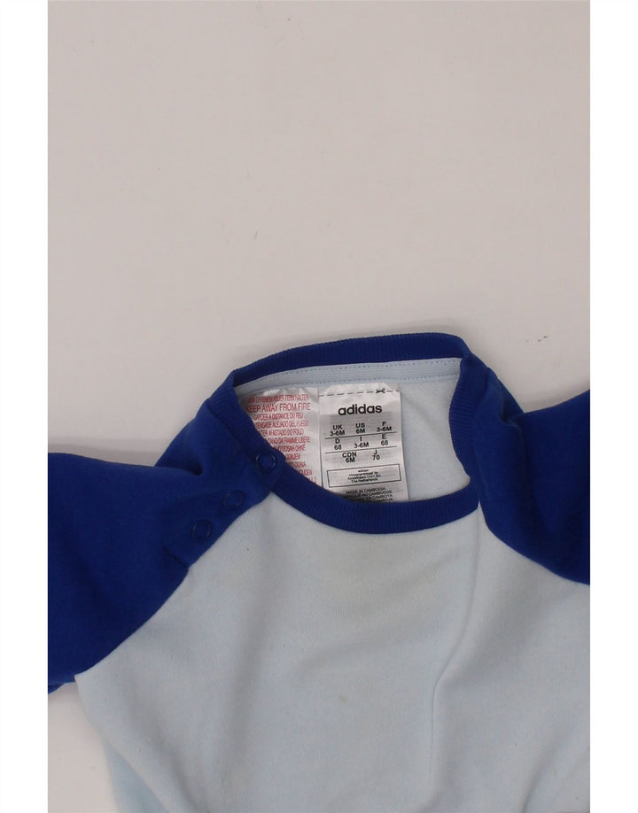 Suéter ADIDAS Baby Boys Graphic 3-6 Meses Azul Algodão