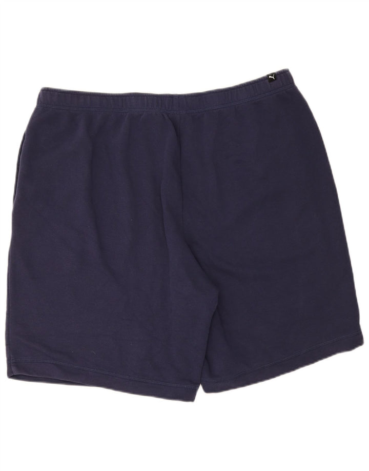 Shorts esportivos masculinos Puma 2XL azul marinho
