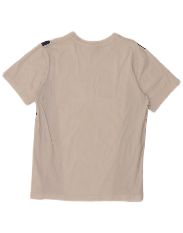 Camiseta gráfica feminina Nike UK 14 médio branco colorblock algodão
