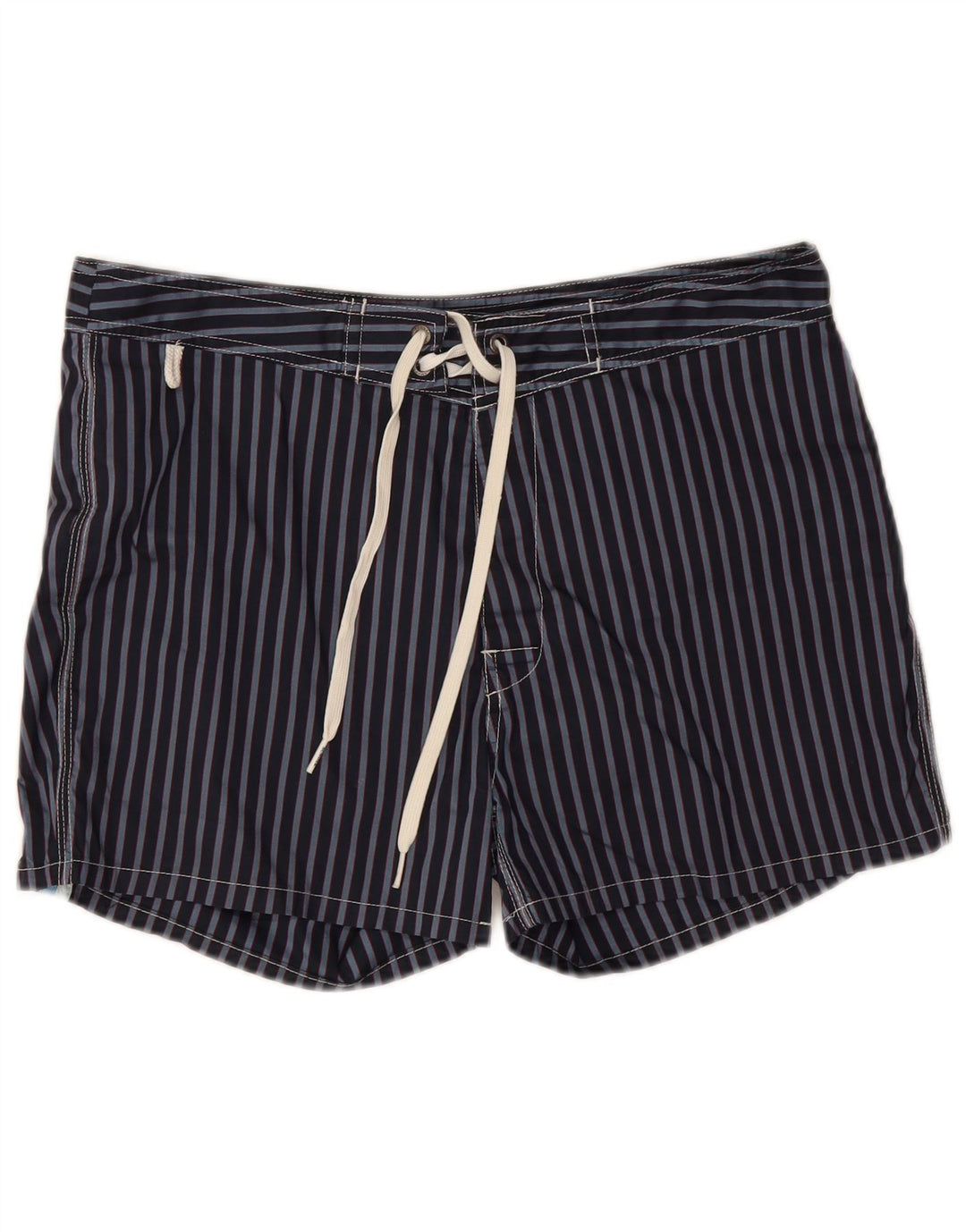Shorts de natação masculino Sundek médio poliéster listrado azul marinho