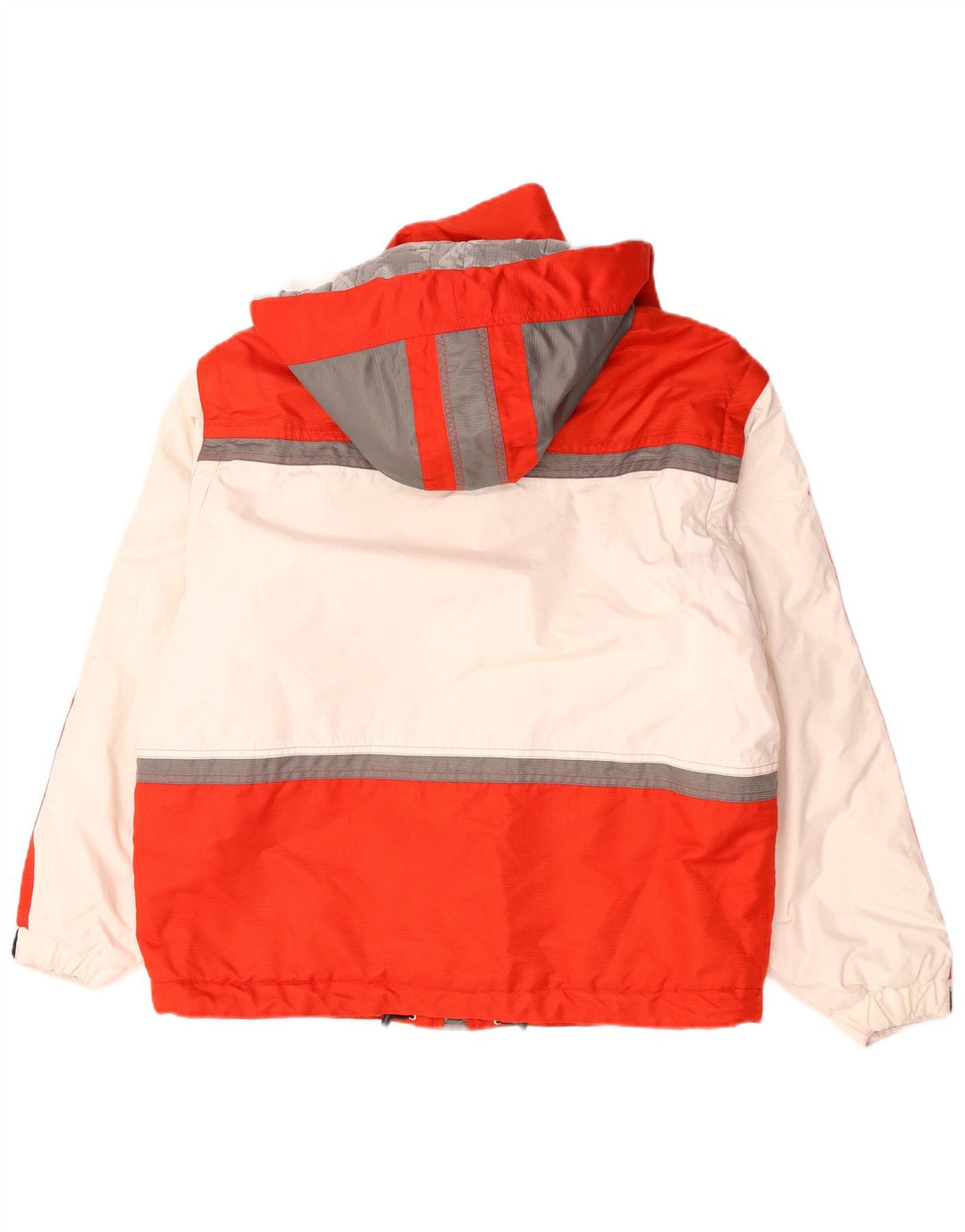 Revestimento de esqui encapuçado dos homens do vintage ELE 50 grande poliéster vermelho de Colourblock