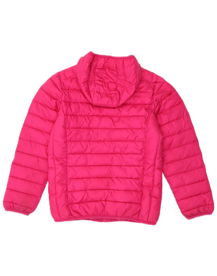 Jaqueta acolchoada com capuz Ellesse para meninas 12-13 anos poliéster rosa