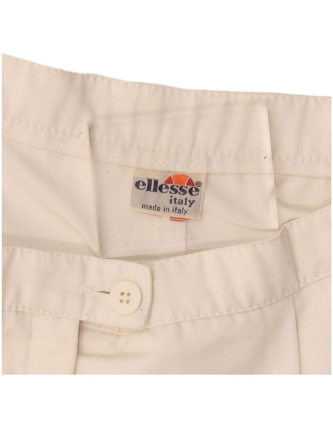 Ellesse Shorts Chino Feminino Cintura Alta Pegged Médio W30 Branco