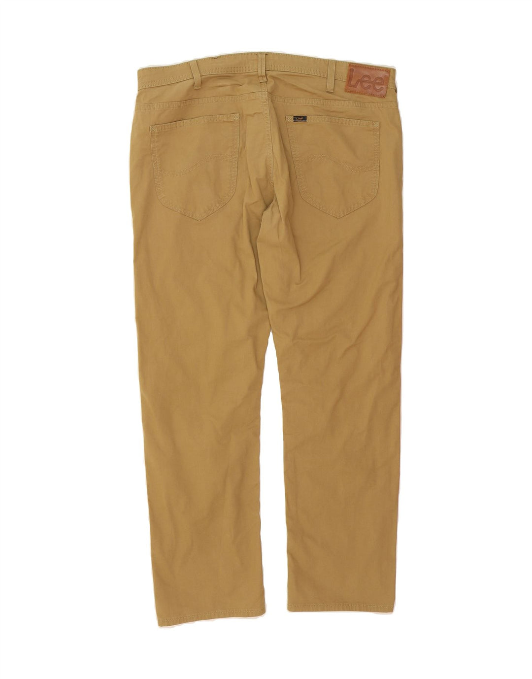 LEE Mens Straight Casual Trousers W36 L30 Brown Cotton Vintage Lee and Second-Hand Lee from Messina Hembry 