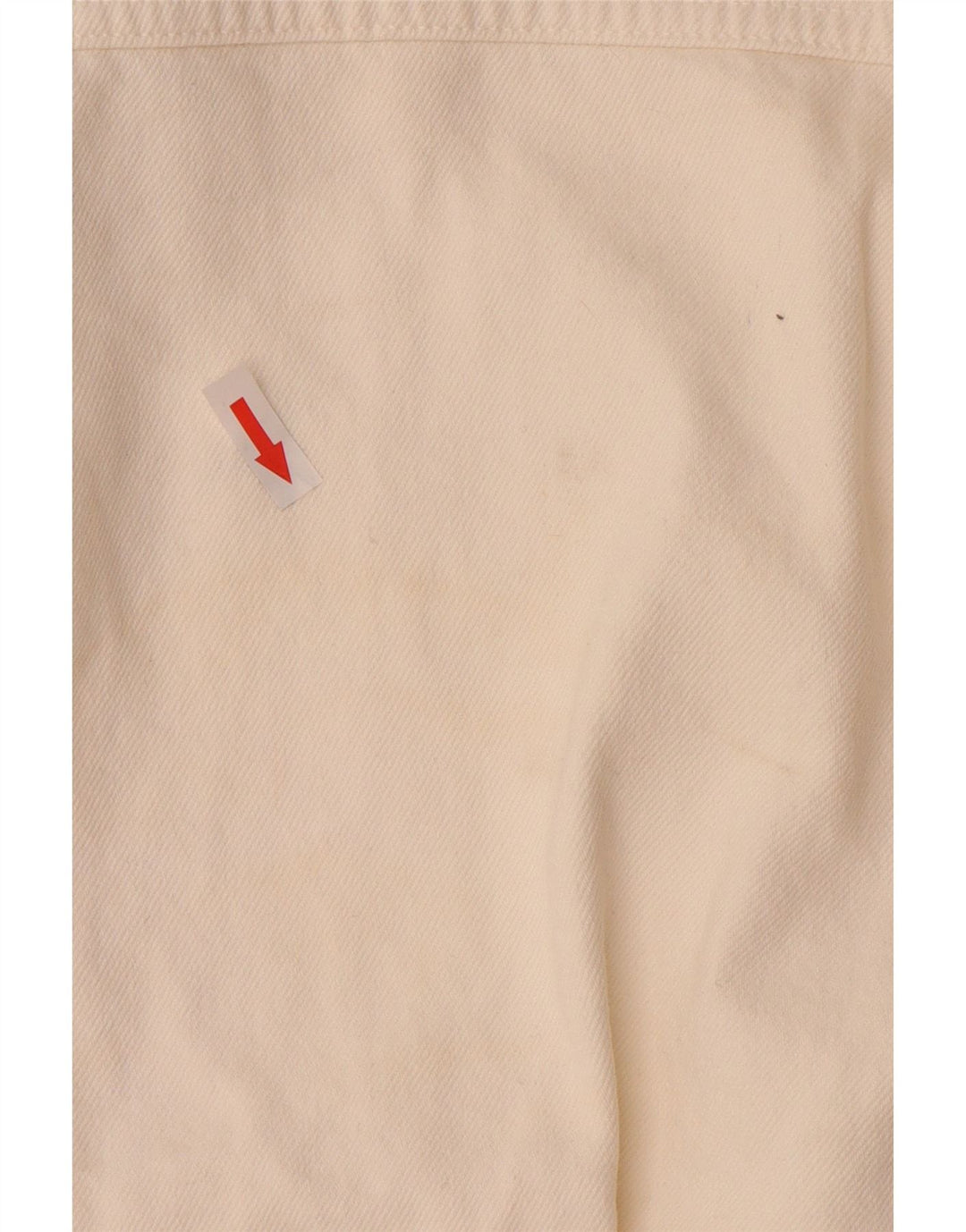 Jaqueta jeans feminina grande ZARA Reino Unido 10 algodão branco pequeno