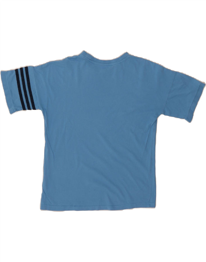 ADIDAS Boys T-Shirt Top 11-12 Years Blue Cotton Vintage Adidas and Second-Hand Adidas from Messina Hembry 