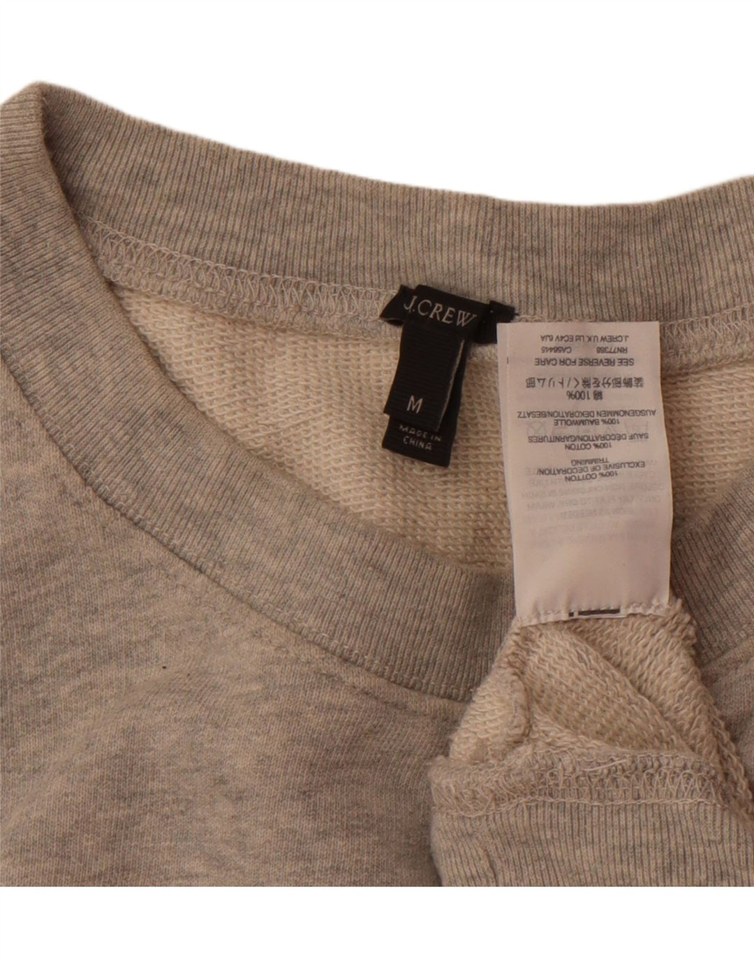 J. CREW Moletom feminino 11-12 anos cinza médio algodão