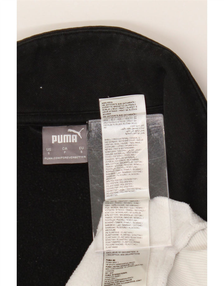 PUMA Mens Graphic Tracksuit Top Jaqueta Pequeno Algodão Colorblock Branco