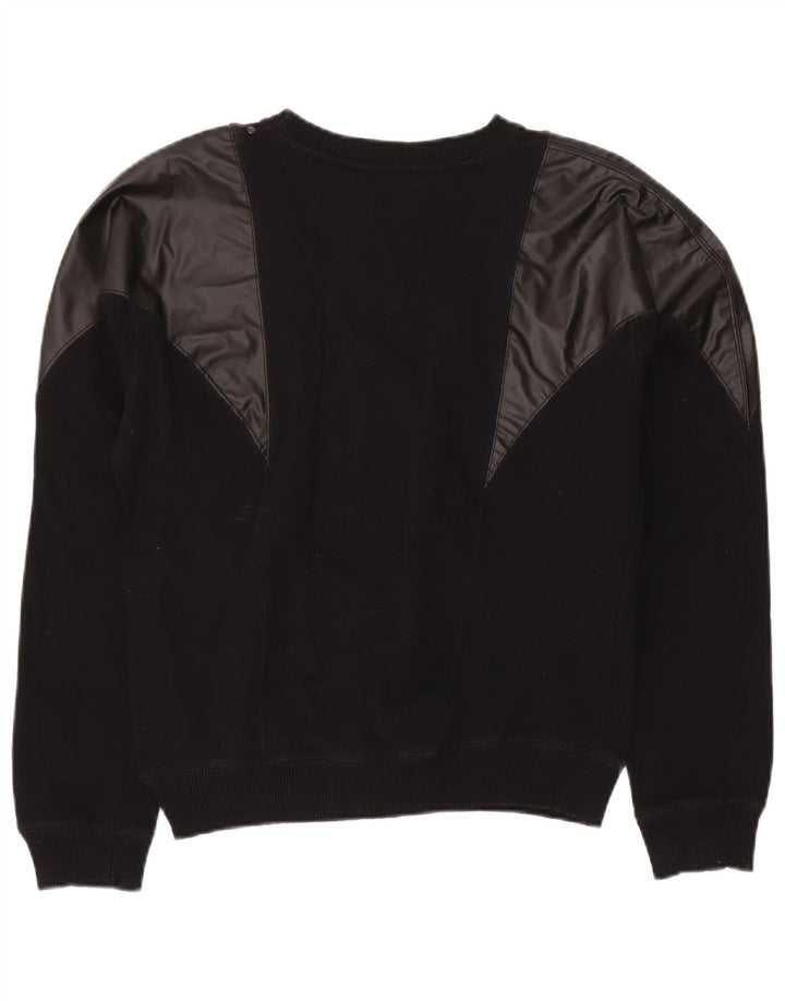 Moletom feminino Diesel Jumper UK 14 médio algodão preto