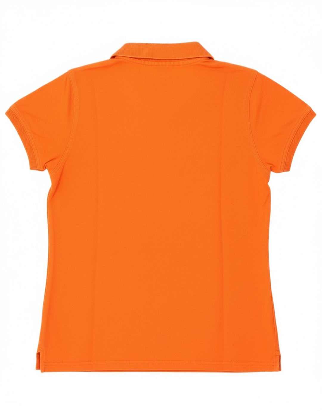 Camisa polo feminina Reebok UK 12 algodão laranja médio