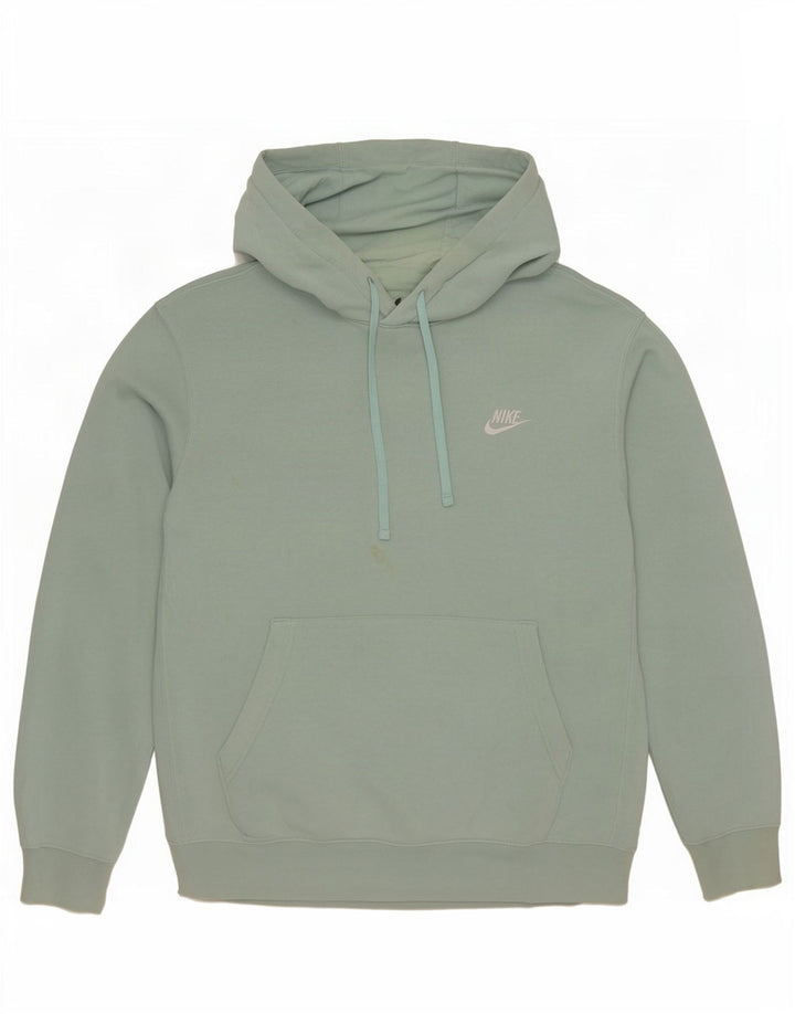 Nike Mens Hoodie Jumper Médio Algodão Verde