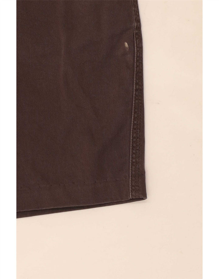 Shorts Chino feminino vintage W28 algodão cinza médio