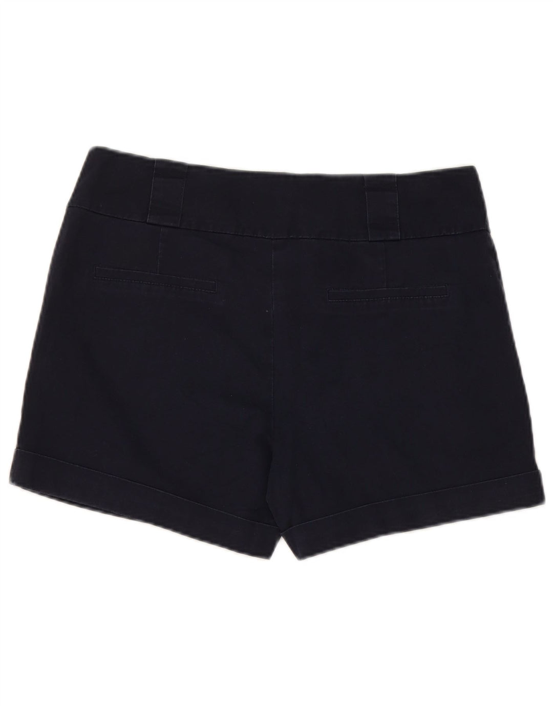 Shorts Chino feminino Oasis UK 12 médio W32 algodão azul marinho