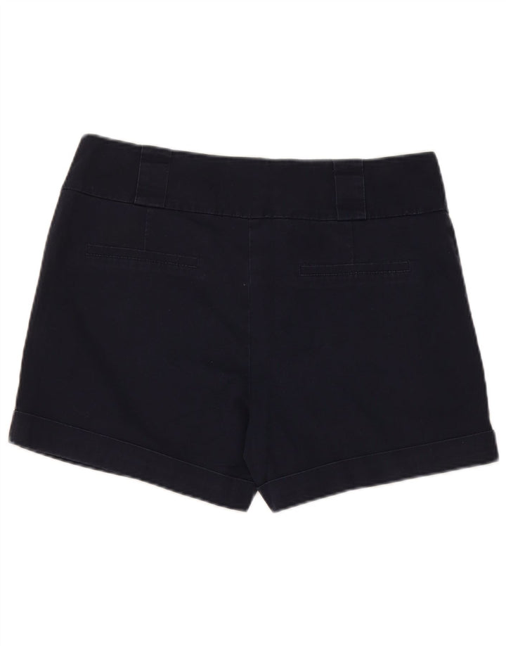 Shorts Chino feminino Oasis UK 12 médio W32 algodão azul marinho