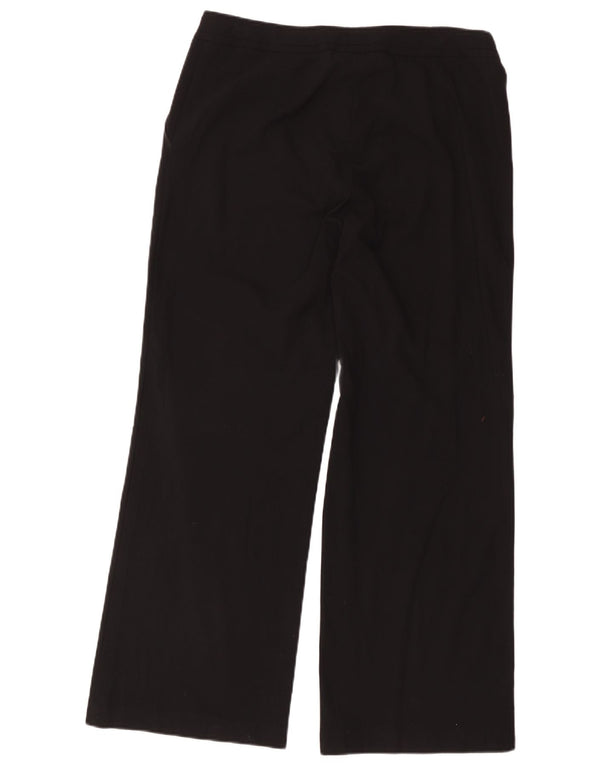 Calça casual feminina de perna larga Marks & Spencer Reino Unido 16 grande W36 L30 preta